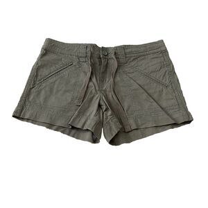 Calvin Klein Jeans Shorts Womens Size 4 Olive Green Drawstring  4" inseam NWOT